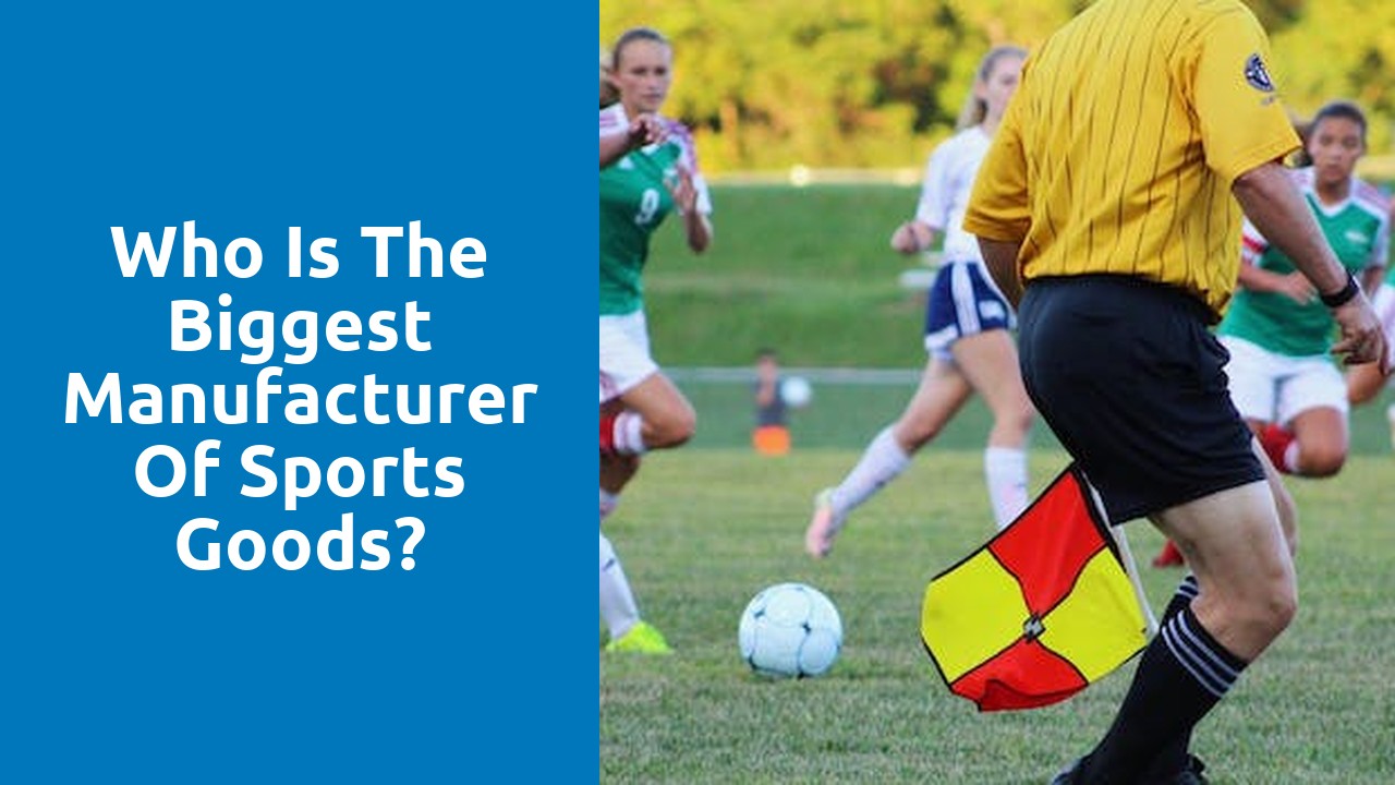 Who is the biggest manufacturer of sports goods?
